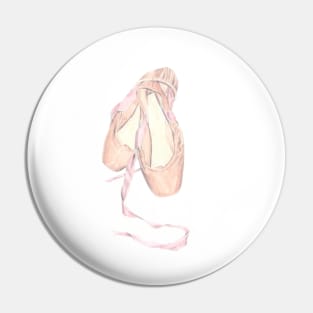 Ballet Shoes Watercolor Pin