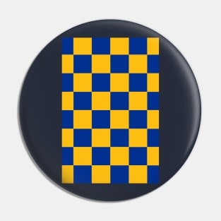 Leicester Checkered Flag (Red and White) Pin