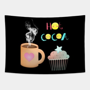 Christmas Hot Cocoa & Cup Cake Tapestry