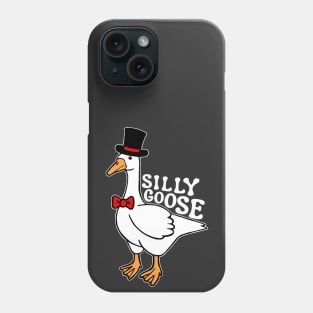 Silly Goose with Top Hat Phone Case