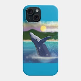 Humpback Whale at Sunset Original Phone Case