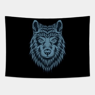 Vintage Wolf head Tapestry