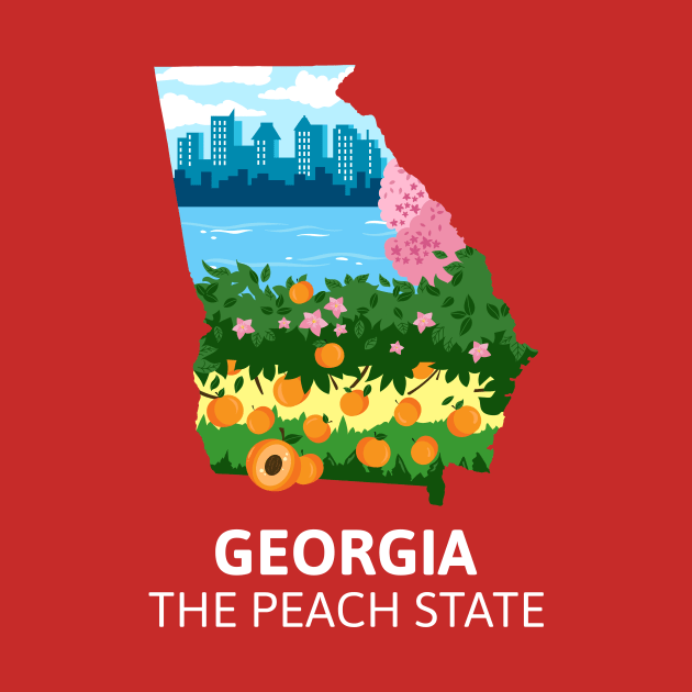 Georgia the peach state by WOAT