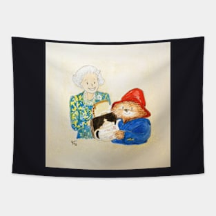 Queen Elizabeth II & Paddington Bear Tapestry