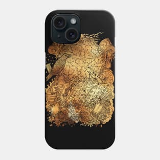 Carpe Diem (version 2). Mystic and occult design. Phone Case