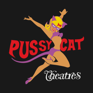 Pussycat Theatre Hollywood Los Angeles Retro Vintage T-Shirt