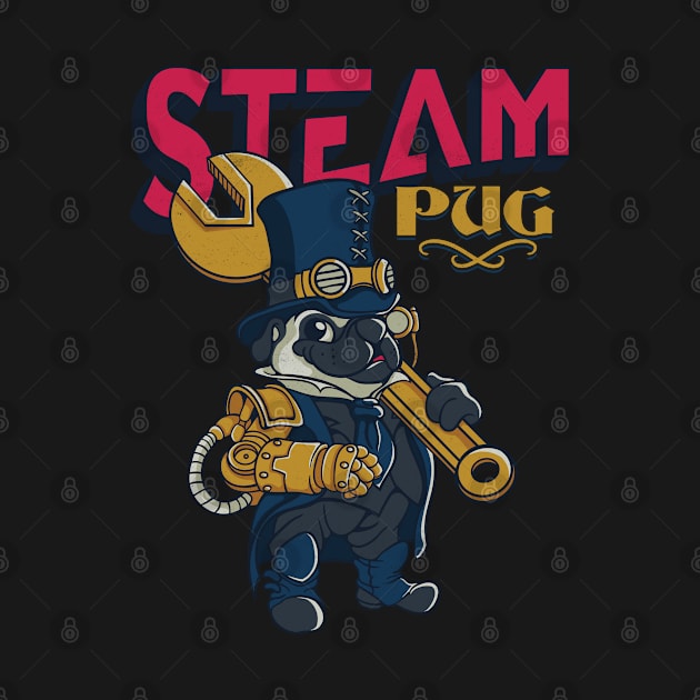 Steam Pug by Pixeldsigns