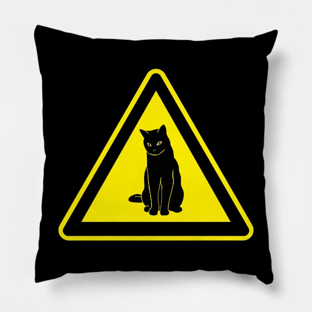 attention cat Pillow by sirazgar