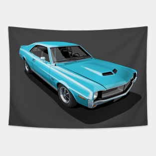 AMC Javelin in Big Bad Blue Tapestry