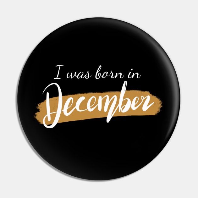 Born in December Pin by Lish Design