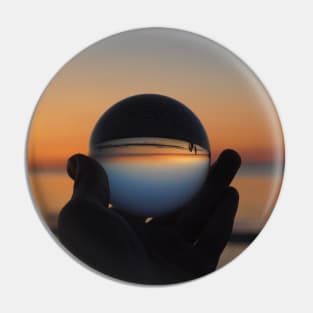 sunset in a sphere Pin