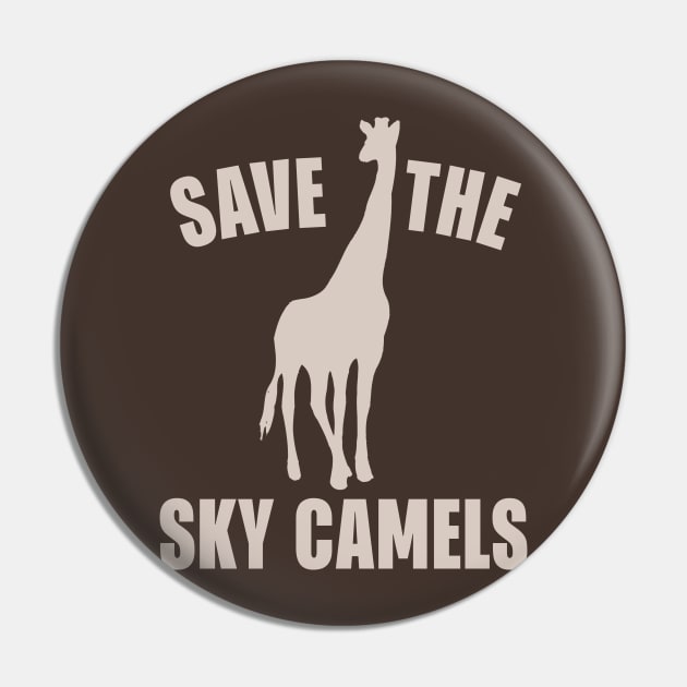 Save The Sky Camels Pin by Cosmo Gazoo