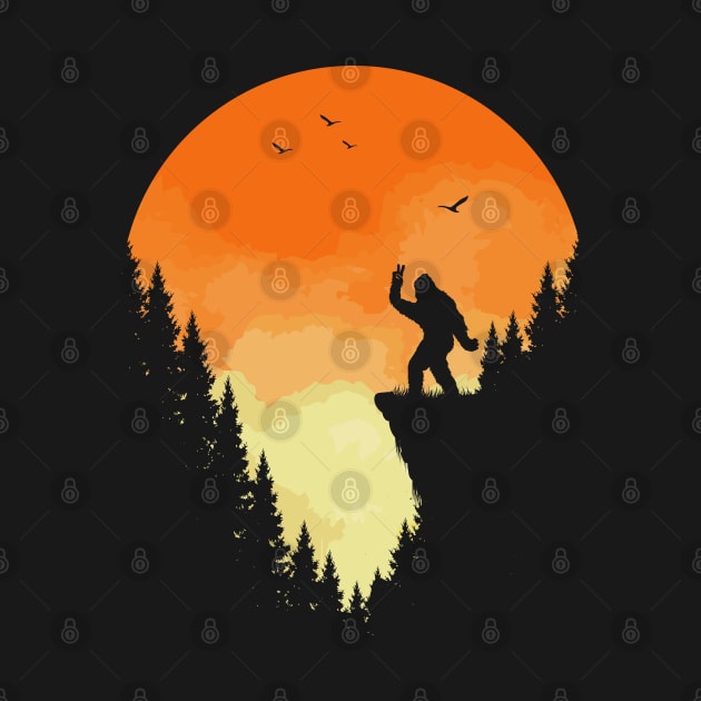 Bigfoot Peace Sign