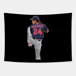 Triston McKenzie #24 Pitches Tapestry