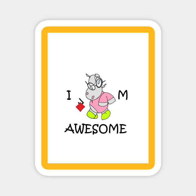 I am awesome Magnet by Little but Mighty