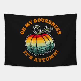 Retro Oh my gourdness, it's Autumn! Tapestry