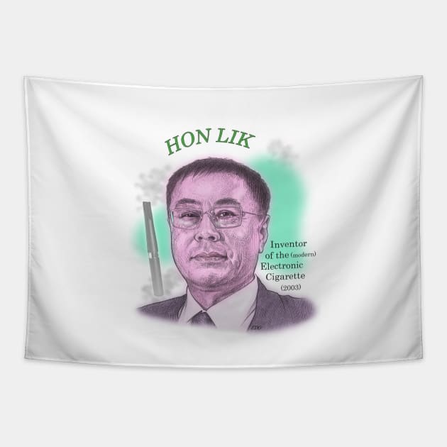 Hon Lik, Inventor of the Electronic Cigarette Tapestry by eedeeo