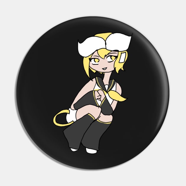 Rin Kagamine Vocaloid Chibi Sticker, Pin, + Others Pin by nhitori