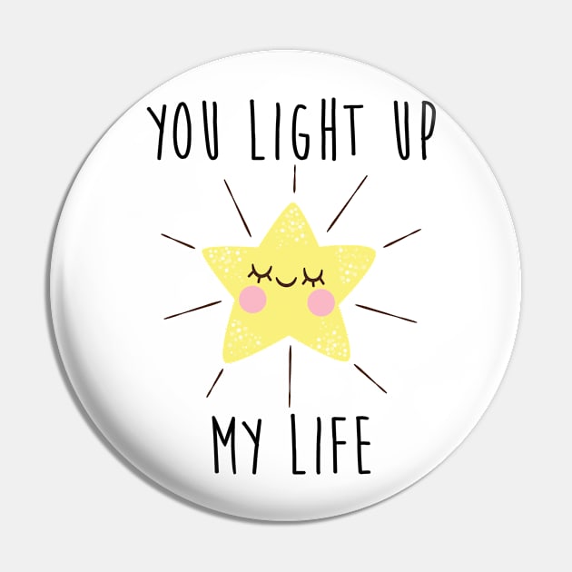You light up my life, gold star Pin by edwardecho