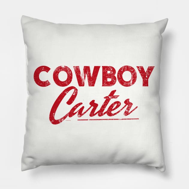 Cowboy Carter Classic Pillow by Retro Travel Design