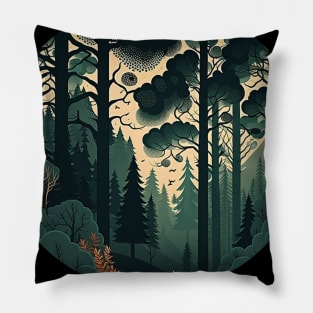 Forest Minimal Design, Adventure and Hiking Pillow