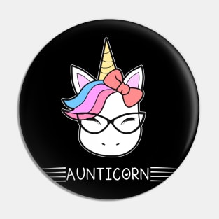 Aunticorn Aunt Unicorn Pin