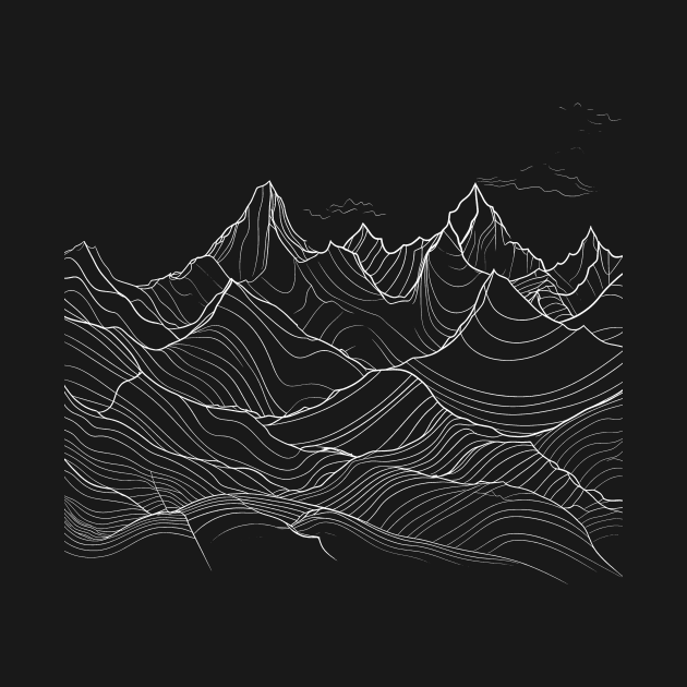 Minimalism Mountain Range light by stkUA