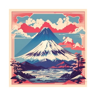 mount fuji retro art T-Shirt