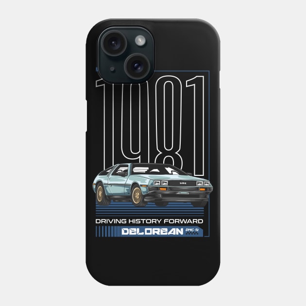 SciFi Delorean Car Phone Case by milatees