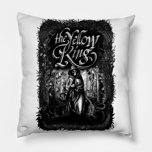 The Yellow King monocolor Pillow by Moryart