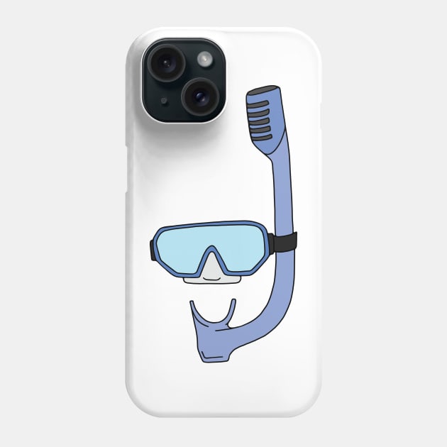 Snorkel and Goggles Phone Case by murialbezanson