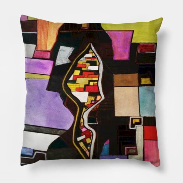 LA RUPTURA EN EL ARTE Pillow by JUANGOMY