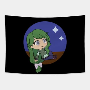 Gacha Life Series - Lia stargazing girl Tapestry