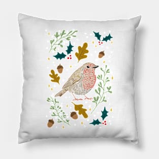 Winter Robin Pillow