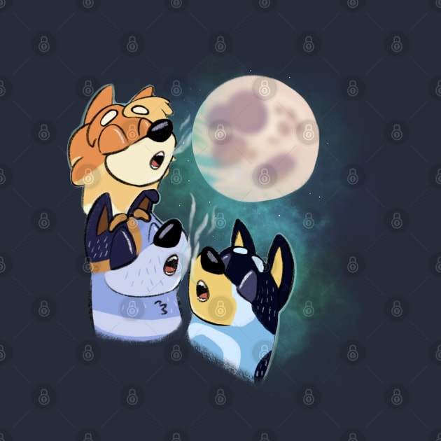 Three Heeler Moon by AmyNewBlue