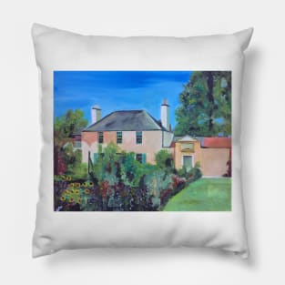 Scottish Country Garden And Cottage Pillow