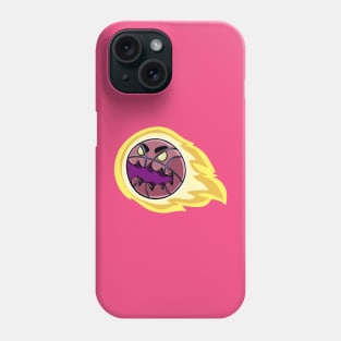 Basketball zombie burns in flight towards the basket Phone Case