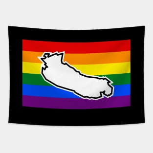 Gabriola Island Pride - Rainbow Pride Flag - LGBTQ - Gabriola Island Tapestry