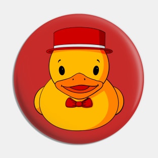 Fancy Valentine Rubber Duck Pin