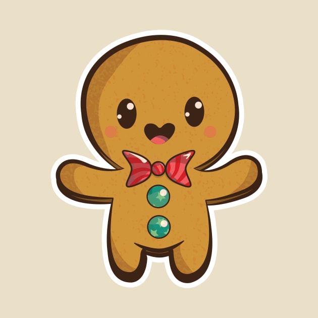 Cute Ginger Bread Cookie by Here Comes Art