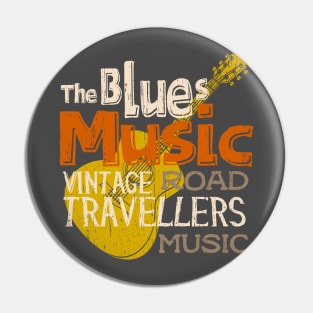 The Blues Music Vintage classic mississippi road music Pin