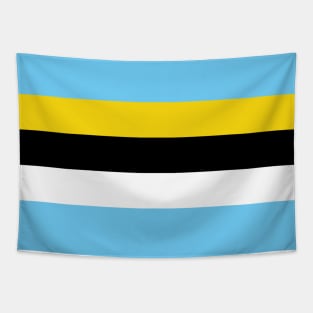 St Lucia Color Block - Blue Yellow Black White Tapestry