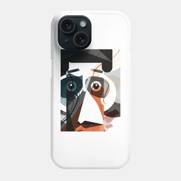 Abstract man face Phone Case by  El-Aal