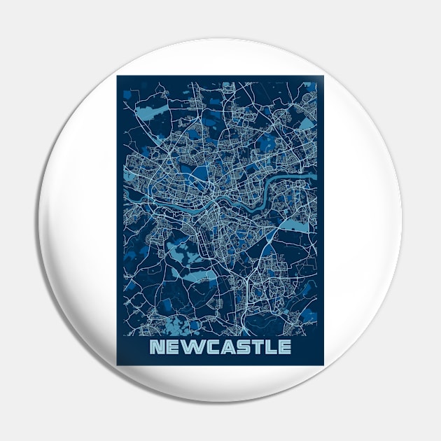 Newcastle - United Kingdom Peace City Map Pin by tienstencil