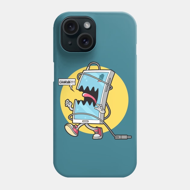 Funny Cartoon Zombie Cell Phone Phone Case by SLAG_Creative