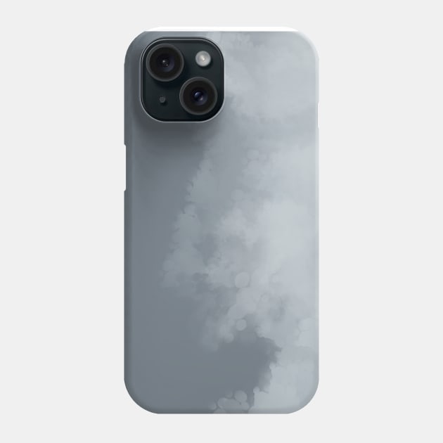 Tie Dye 003: Minimal Blue Cloud Phone Case by Kenkenne