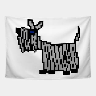 Pixelart Shaggy Dog Tapestry