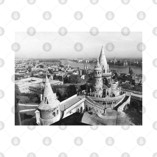 Vintage Fisherman's Bastion Budapest Hungary by In Memory of Jerry Frank