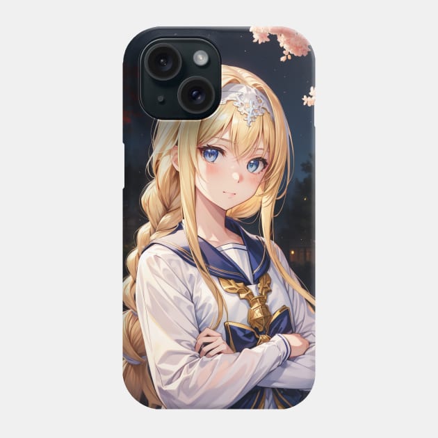 alice night Phone Case by WabiSabi Wonders