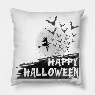 Happy Halloween tee design birthday gift graphic Pillow